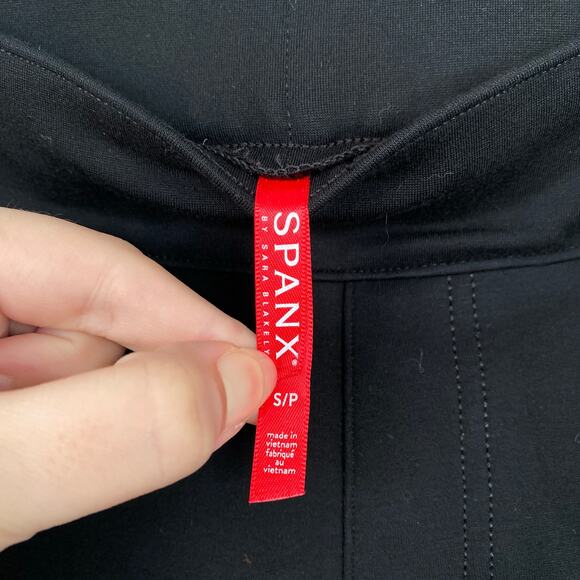 SPANX Backseam Skinny Pant Ponte Knit Classic Black Size Small Office Workwear - Picture 5 of 10